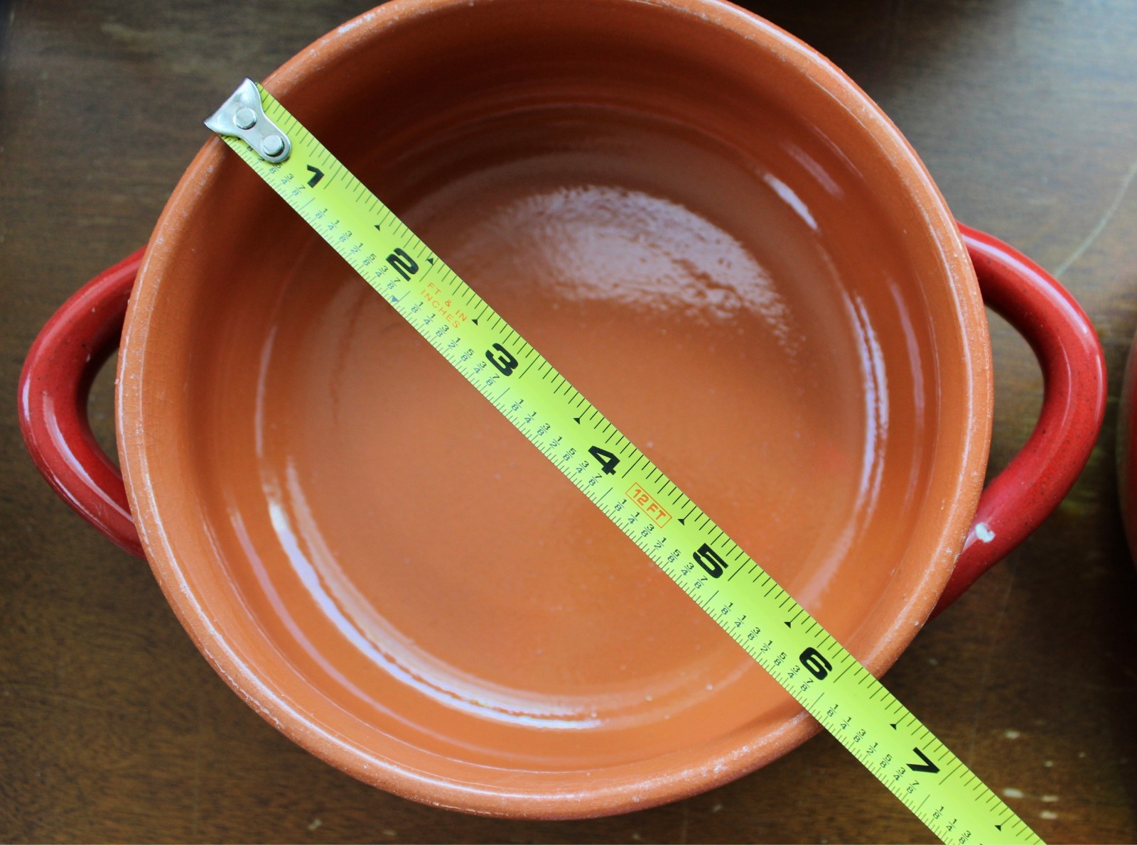 De Silva Italian Terracotta Ovenware Set 5-Piece Red Ceramic Bowls Pots Pan