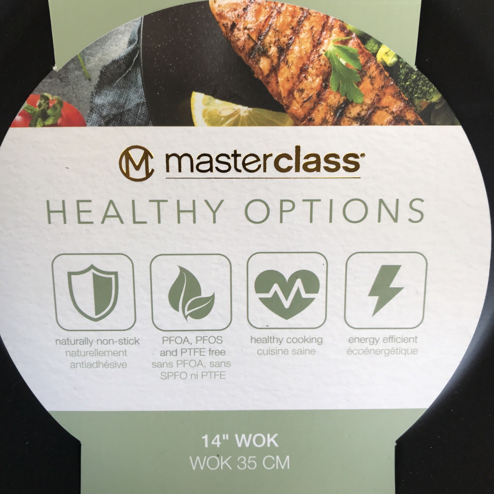 Master Class 14” Wok Healthy Option Non Stick Non Toxic NEW