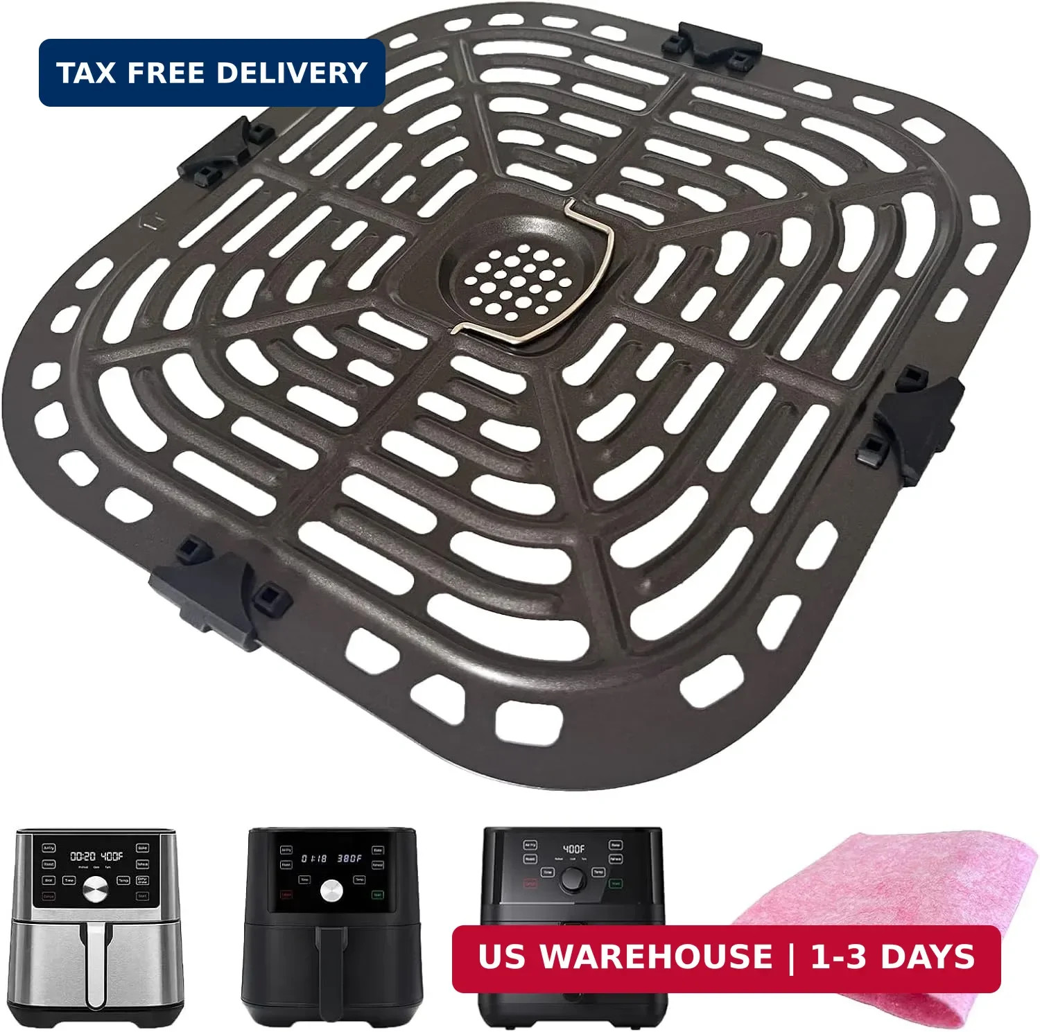 6QT Air Fryer Grill Grate for Instants Pot Vortex Plus 6 in 1 6QT XL Air Fryers,