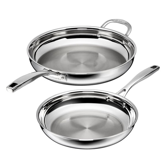 Cuisinart 2-Piece Premium Tri-Ply 10” & 12” Skillet Set