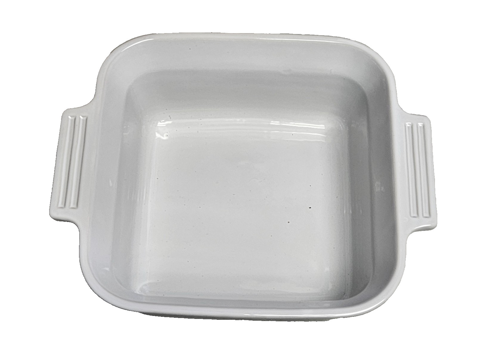 Le Creuset Stoneware 3-Quart Square Casserole with Lid White