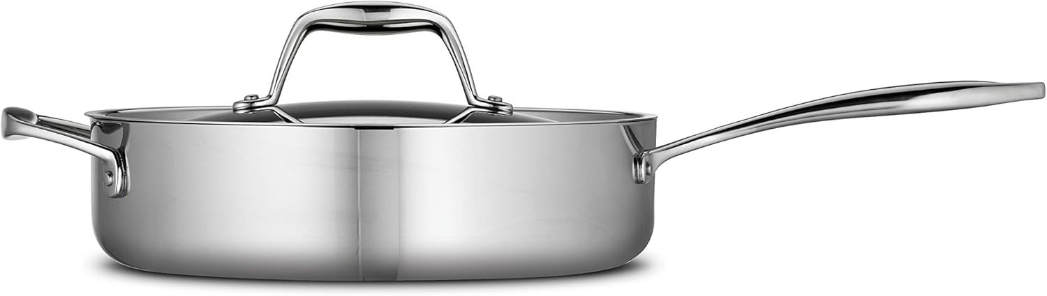 Tri-Ply 3-Qt Sauté Pan, Stainless Steel*^-