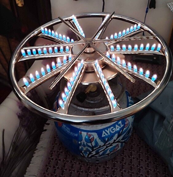 Multiple Flame Kunefe Kadayif Pizza Cook Portable Stove Oven Top Camp Travel Out
