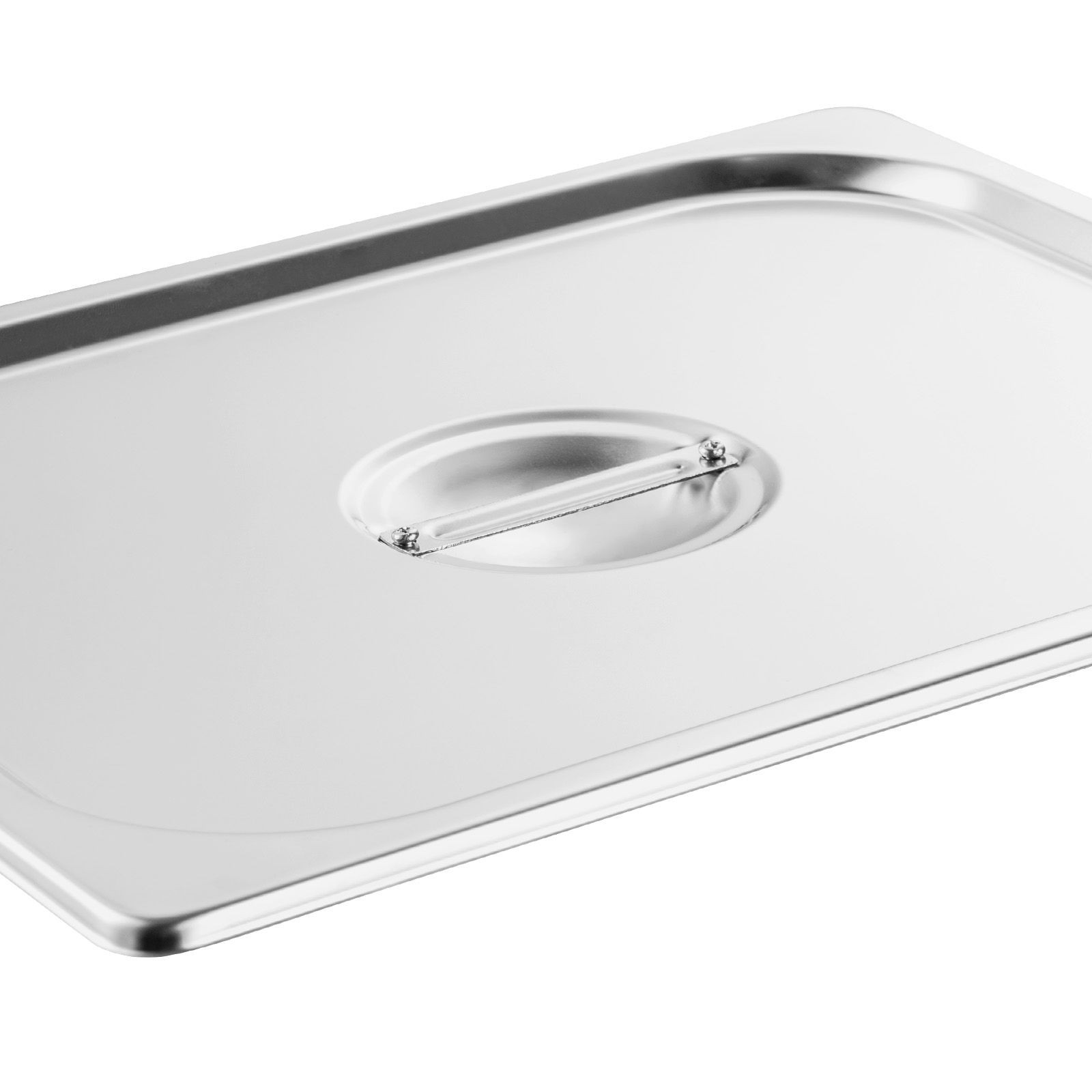 8-Piece 1/2 Size Hotel Pans, 4in Deep, Anti-Jam, Stainless