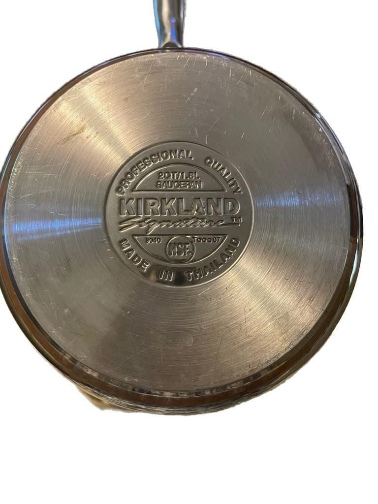Kirkland 2 Qt Copper Core Saucepan Steamer Pot Lid 3 Pc Stainless Steel