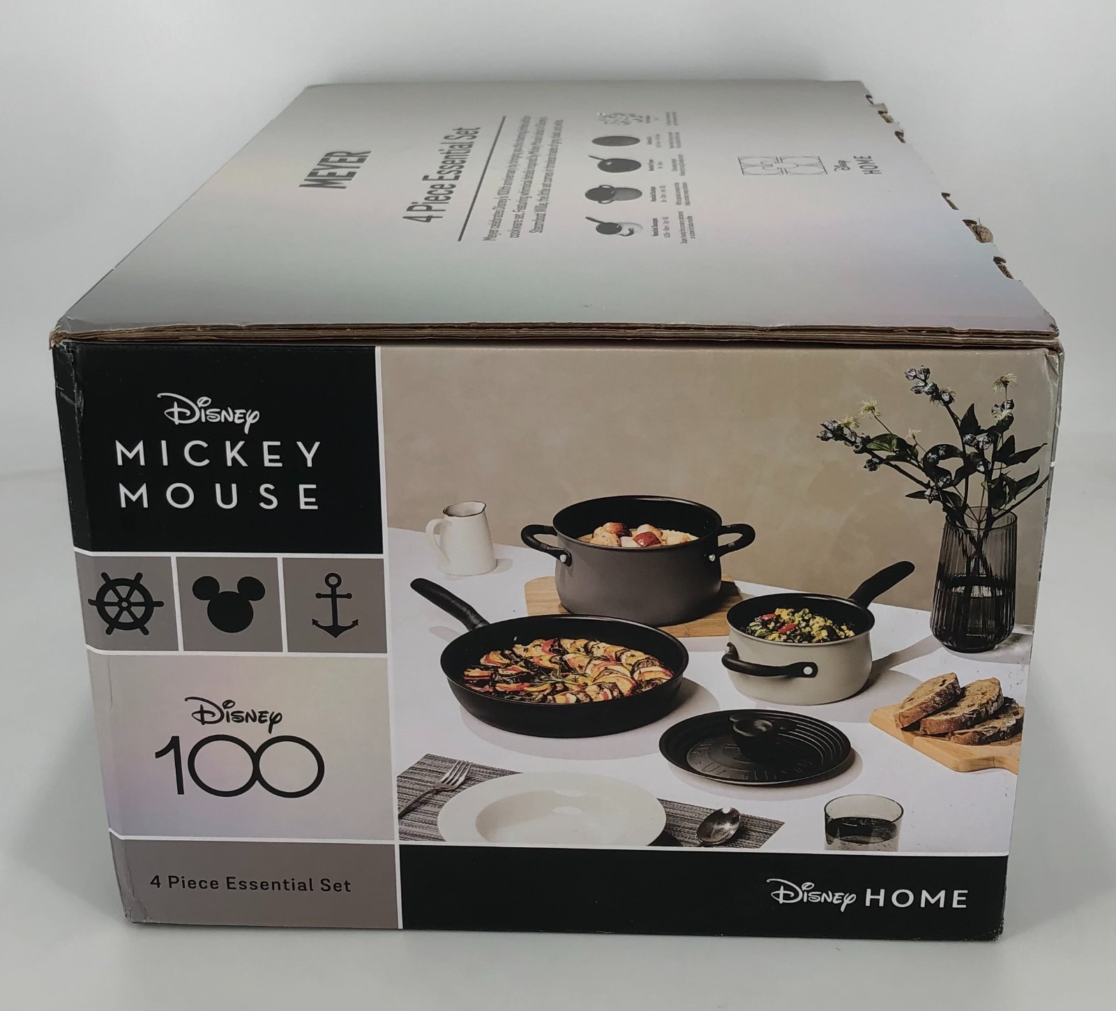 Disney 100 Meyer 4-Piece Limited Edition Nonstick Cookware Set Steamboat Willie