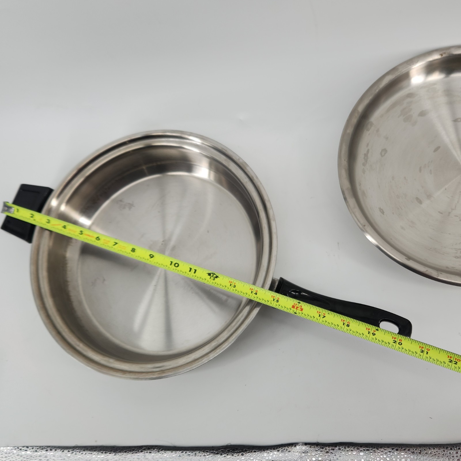 Americraft Healthy Gourmet 11.5″ Stainless Steel Skillet Pan Lid USA