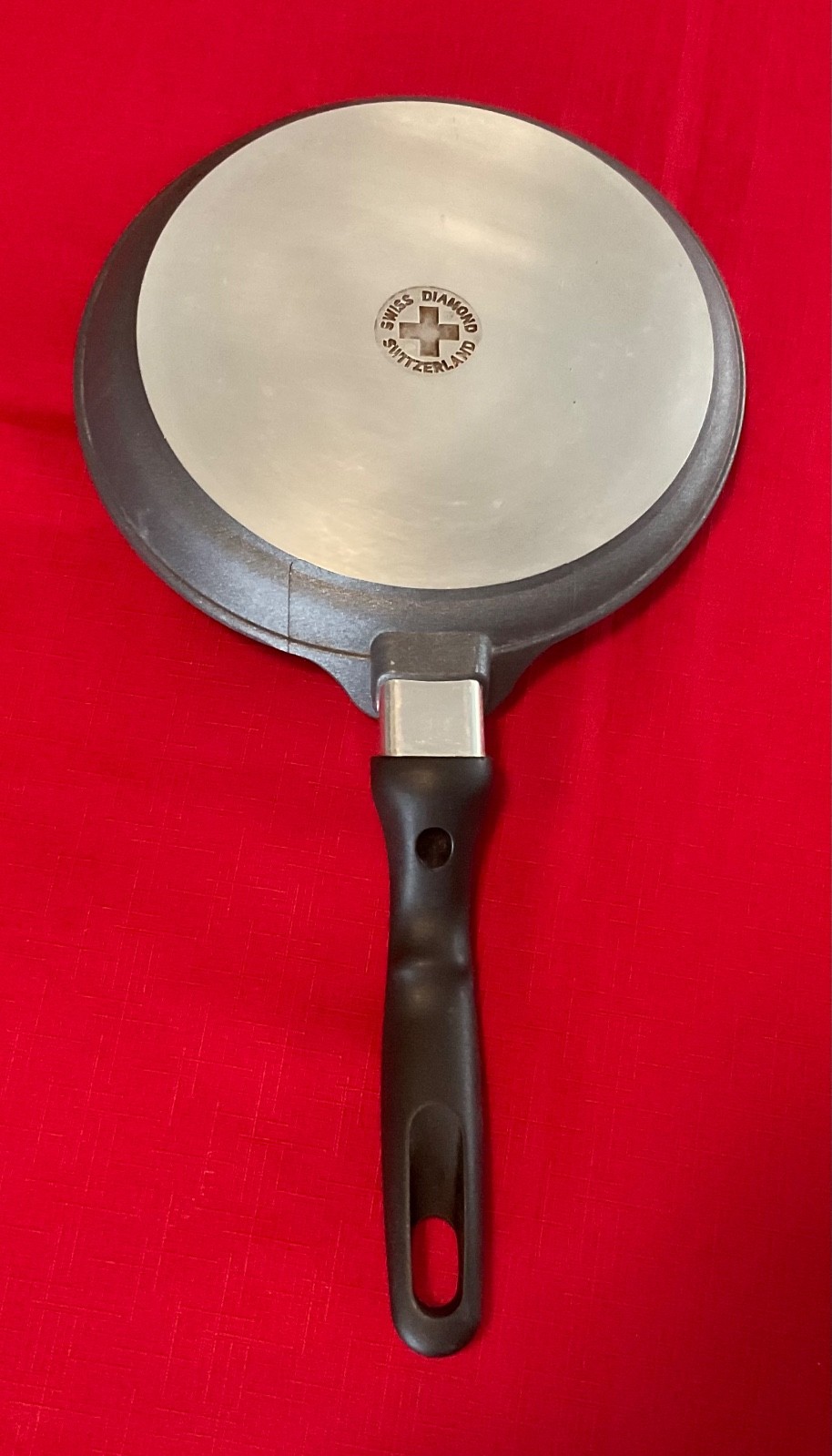 Swiss Diamond Non-Stick Crepe Pancake Omelette Pan Black 9.25″
