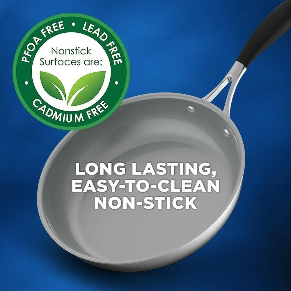 Nutrichef 12 Pcs. Kitchenware Pots & Pans Set-Prestige Ceramic Non-Stick Coating