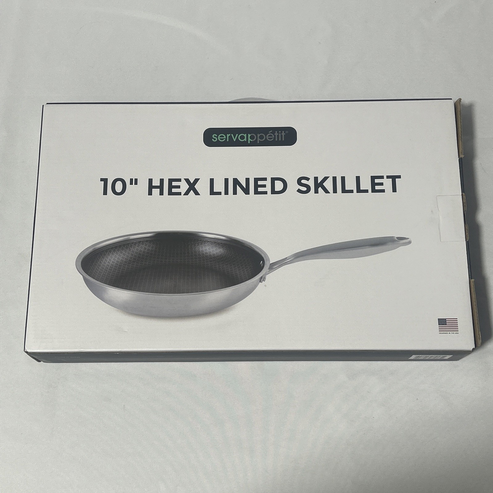 SERVAPPETIT 10″ HEX LINED SKILLET NEW