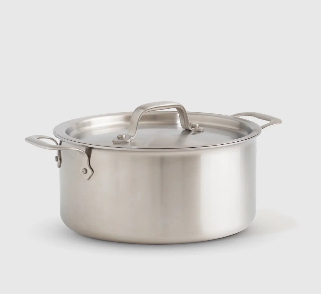NWOT! Quince 8qt- 5ply Stainless Steel Non-Toxic StockPot & 12″ Fry Pan ! (G20)