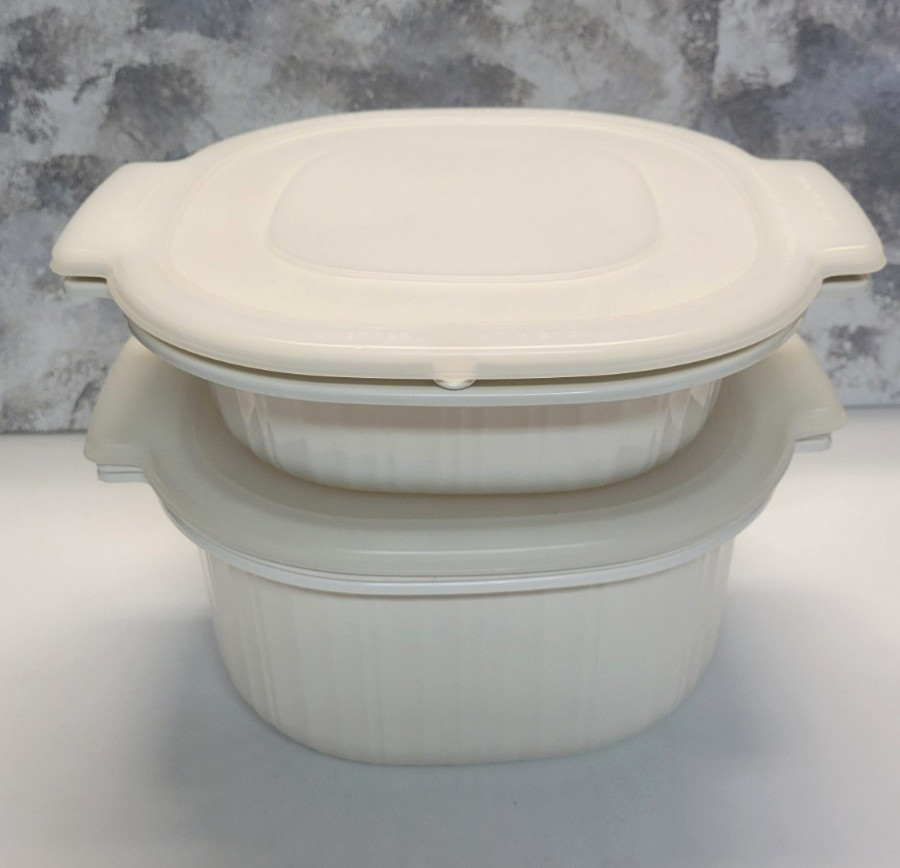 Rubbermaid 3, 2 & 1 Quart Microwave Cookware Casserole Bowls Steamer w/Lids 7 pc