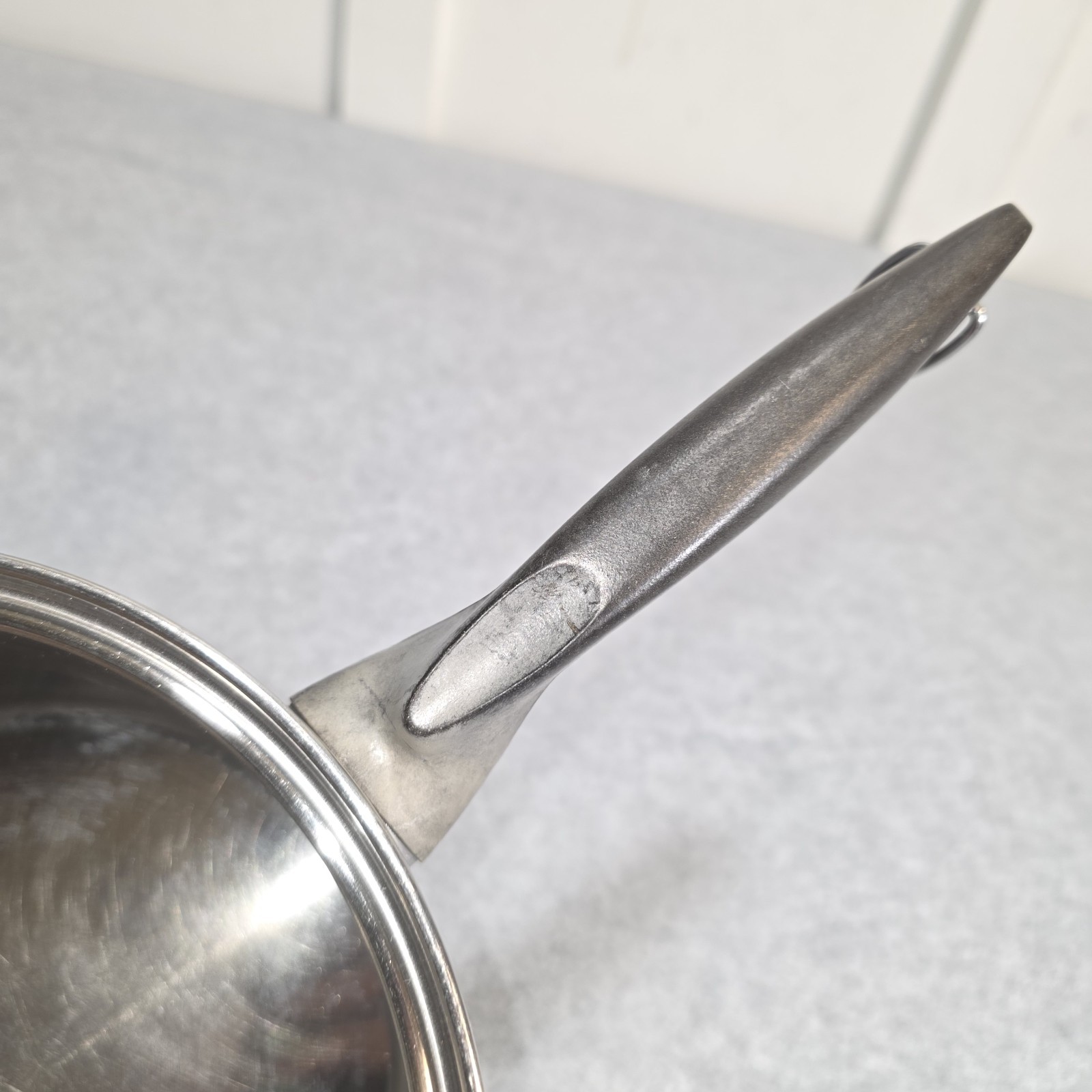 Permanent Stainless Steel 8″ Multi Core Sauce Pan/Lid 5 Ply USA Induction