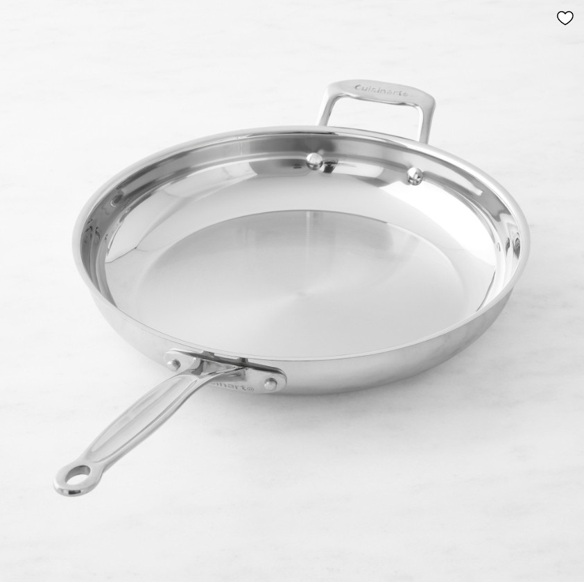 Cuisinart Chef’s Classic Stainless-Steel Skillets 12”
