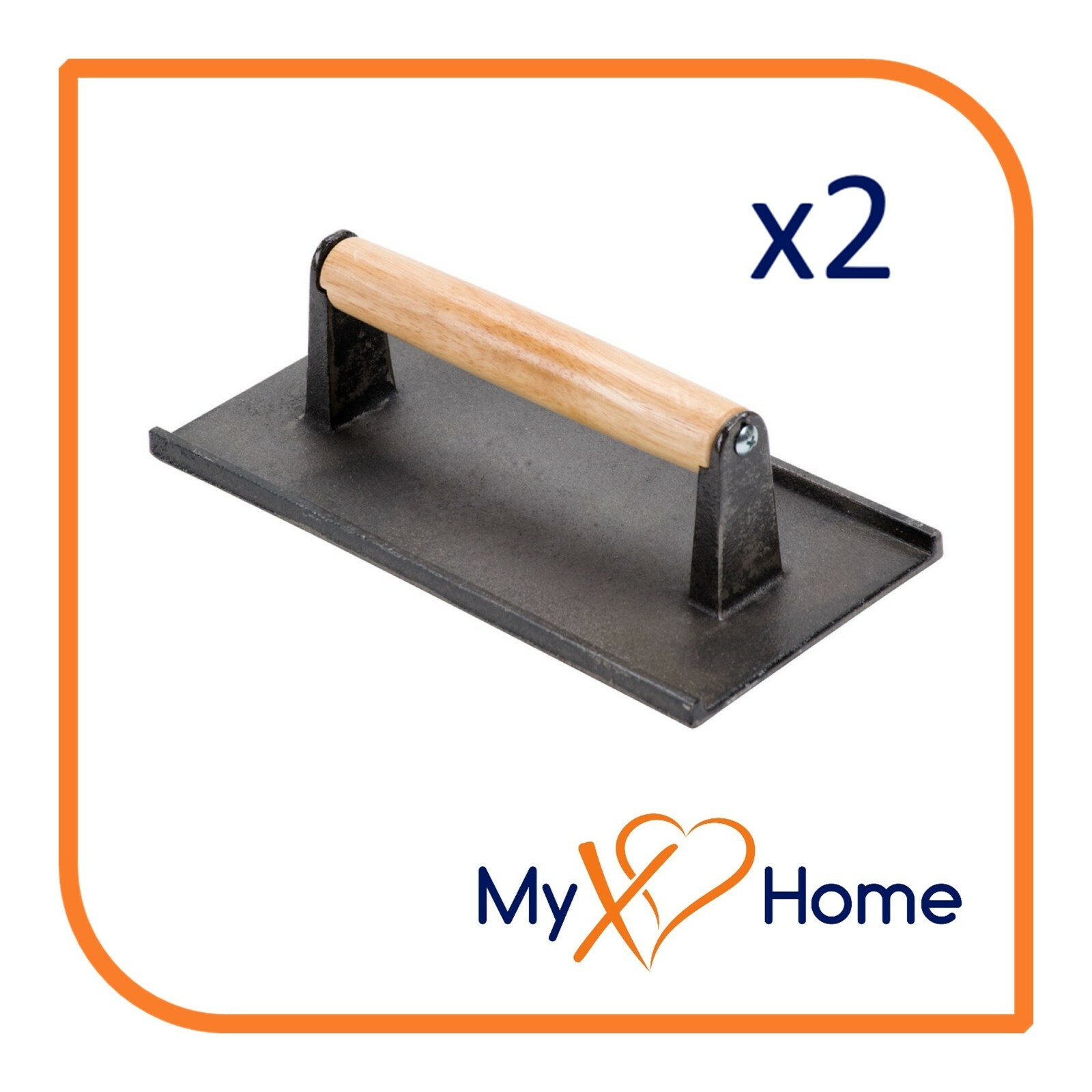 9 1/2″ x 5 3/4″ Cast Iron Steak Weight (2 Steak Weights) by MyXOHome
