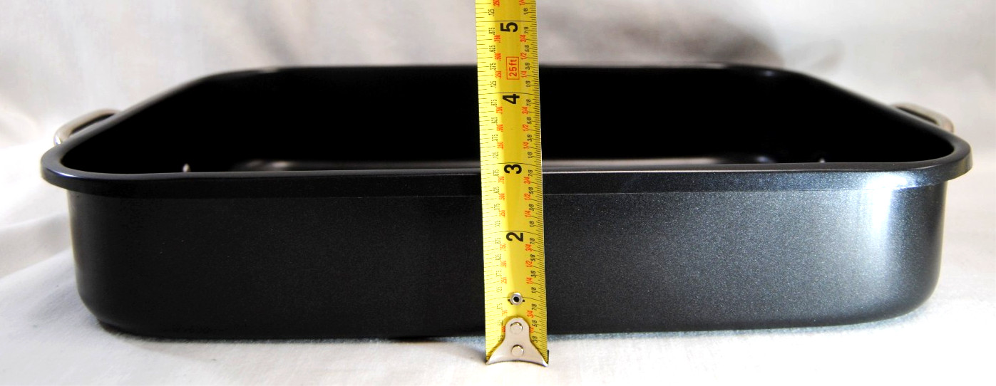 Roasting Lasagna Non-Stick Pan Set with Rack 15.5″ x 11.5″ x 2 3/4″ New T2687
