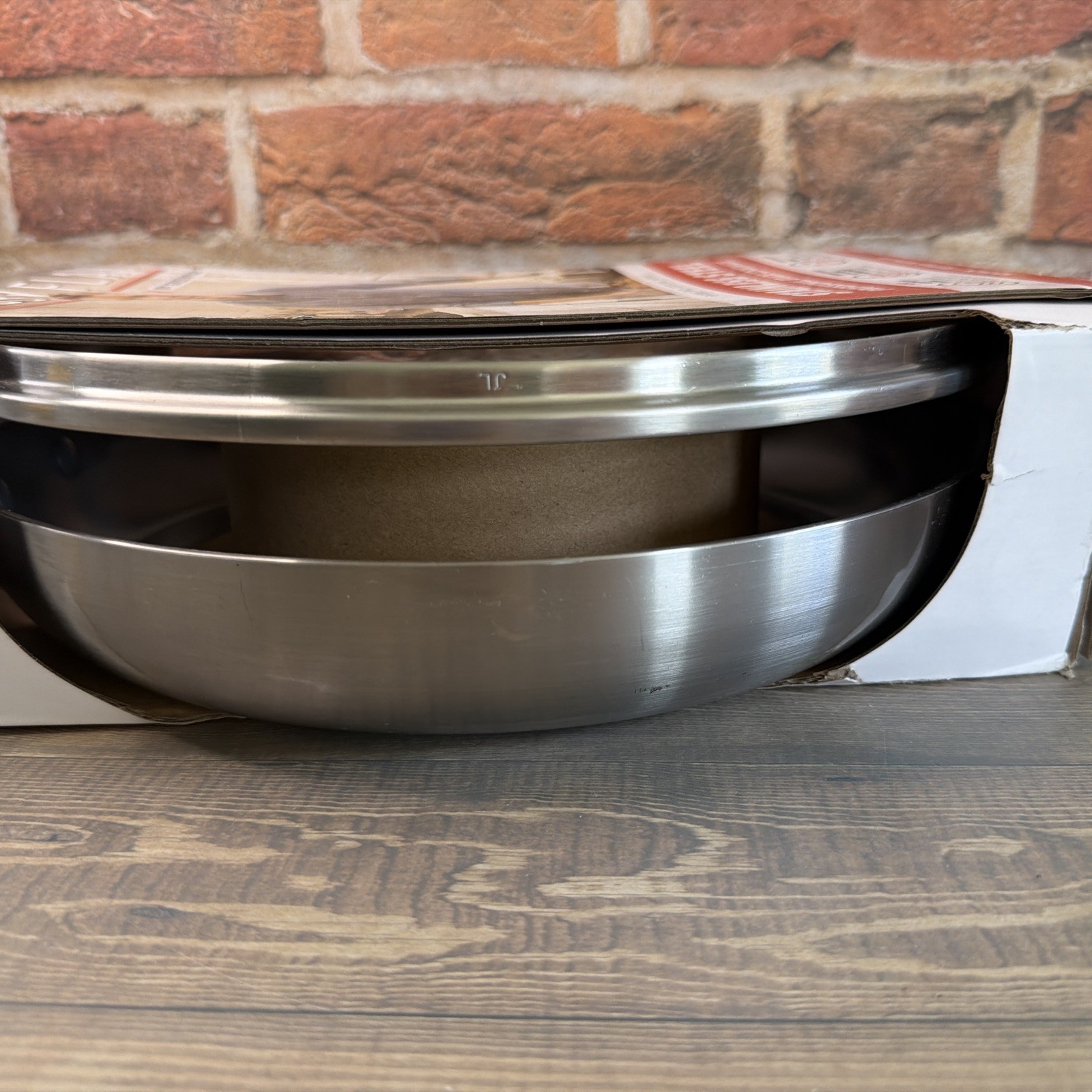 Bobby Flay 12″ Stainless Steel Ceramic Nonstick Covered Fry Pan