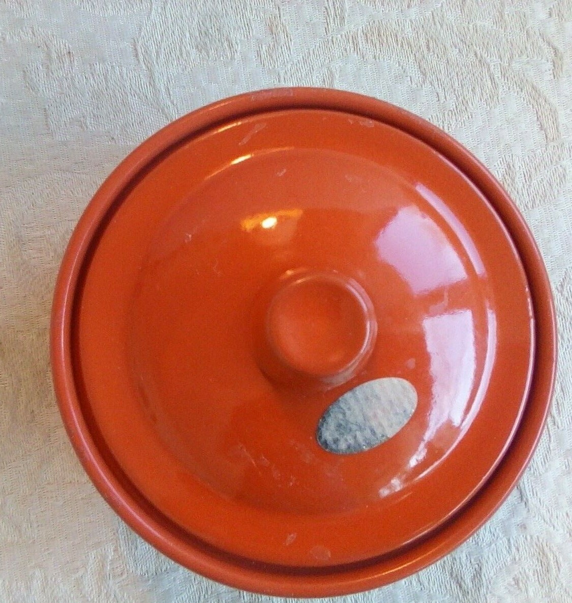 Graupera Terracotta Lidded Ramekin Small Baking Dish Made in Spain 4.5″ Across