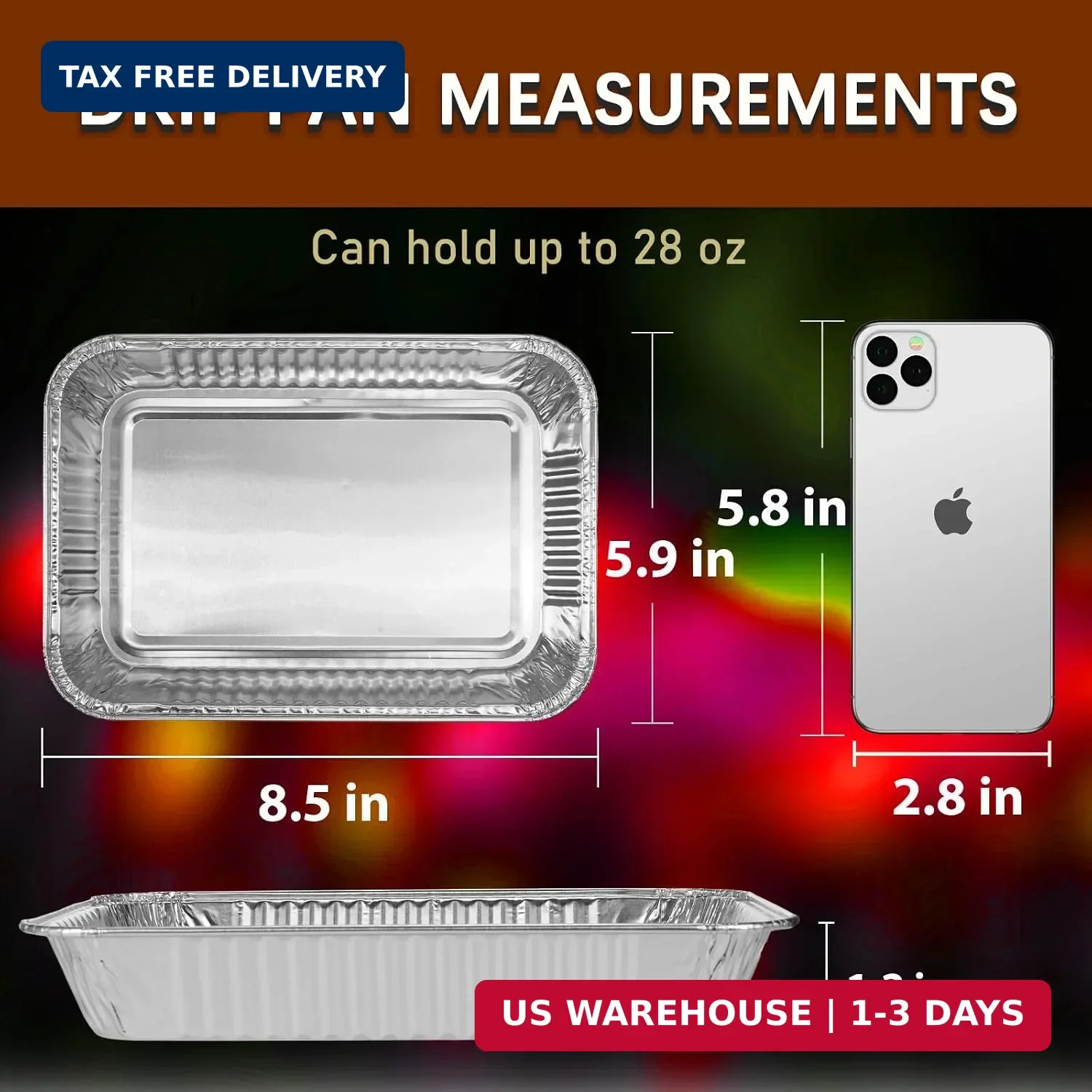 Aluminum Drip Pans for Weber – Disposable Foil Grease Trays Compatible with Webe