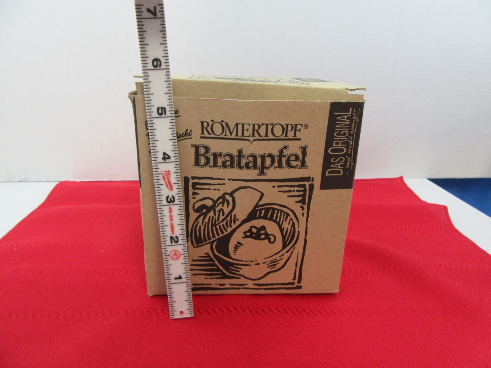 220. ROMERTOPF Bratapfel Clay Pot for Baked Apples Roasted Fruit Glazed Pottery