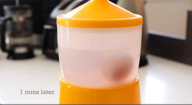 Half Boiled Egg Maker Yellow Color Malaysian Recipe Original Made in Malaysia
