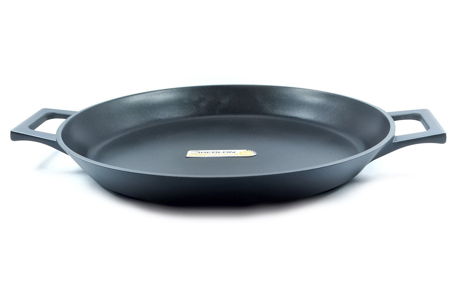 Non Stick Paella Pan Aluminum Durable, Dark Grey