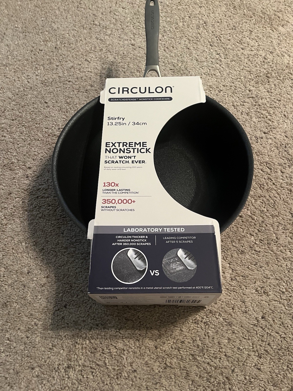 Circular Scratch Defense Nonstick Stirfry