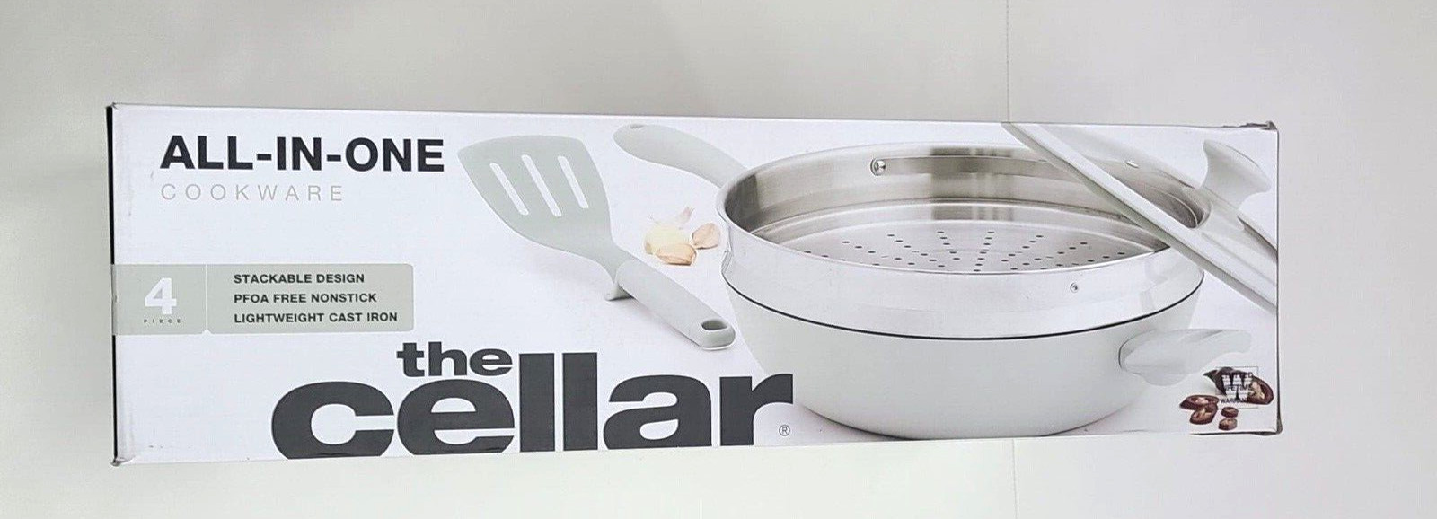 The Cellar All In One Cookware 4 Piece Pan Silver