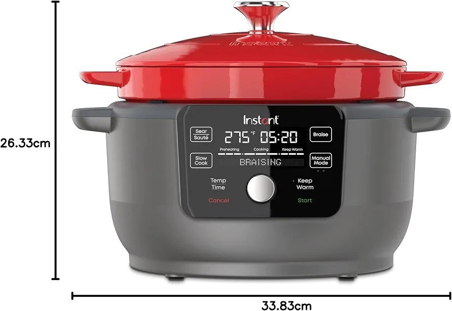Instant Pot Precision Dutch Oven 6-Quart 1500W 5-in-1 Warmer Cooking Pot NEW