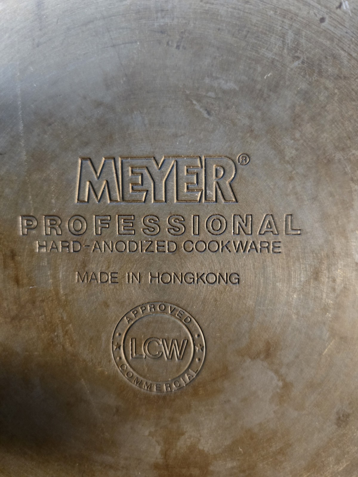 Lot 2 Vintage Meyer Professional Hard-Anodized Pan Commercial Cookware Hong Kong