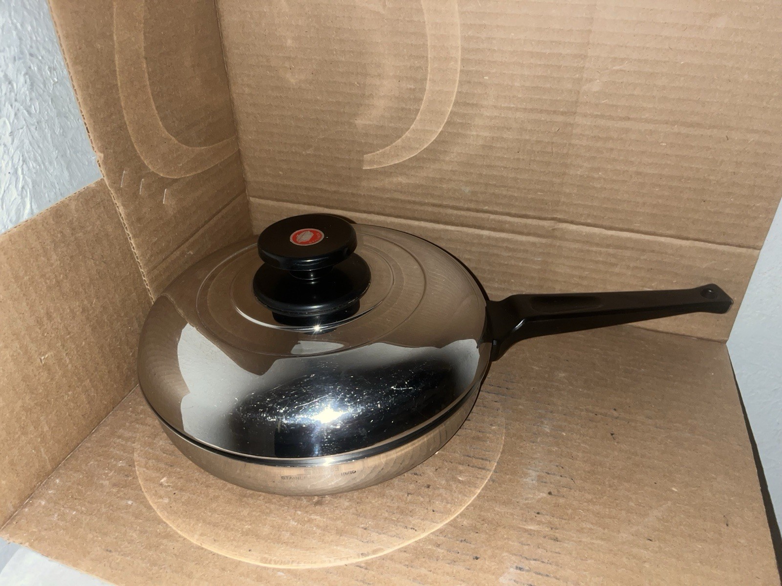 Stilinox Zani 9-3/4” inch Fry Pan Stainless Steel 18-10 Made In Italy