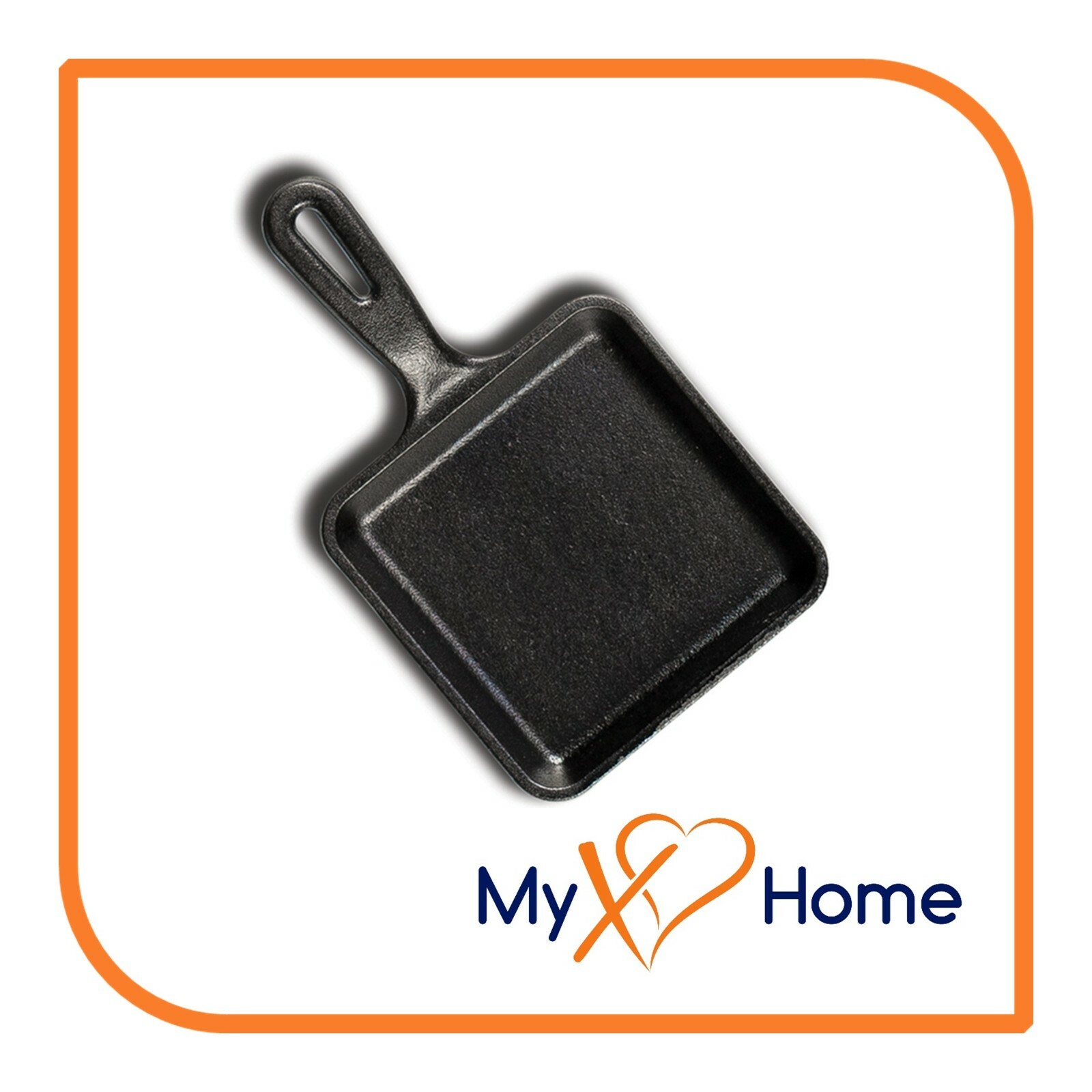 5″ x 5″ Square Cast Iron Frying Pan / Skillet with Handle (1 Skillet)