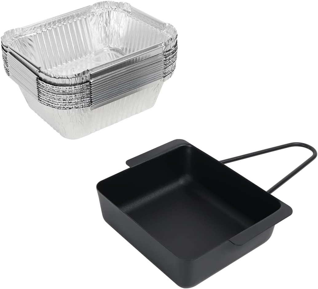 BBQ Grease Catch Drip Pan Cup w/ 12 Foil Liners Replacement for Nexgrill Grills