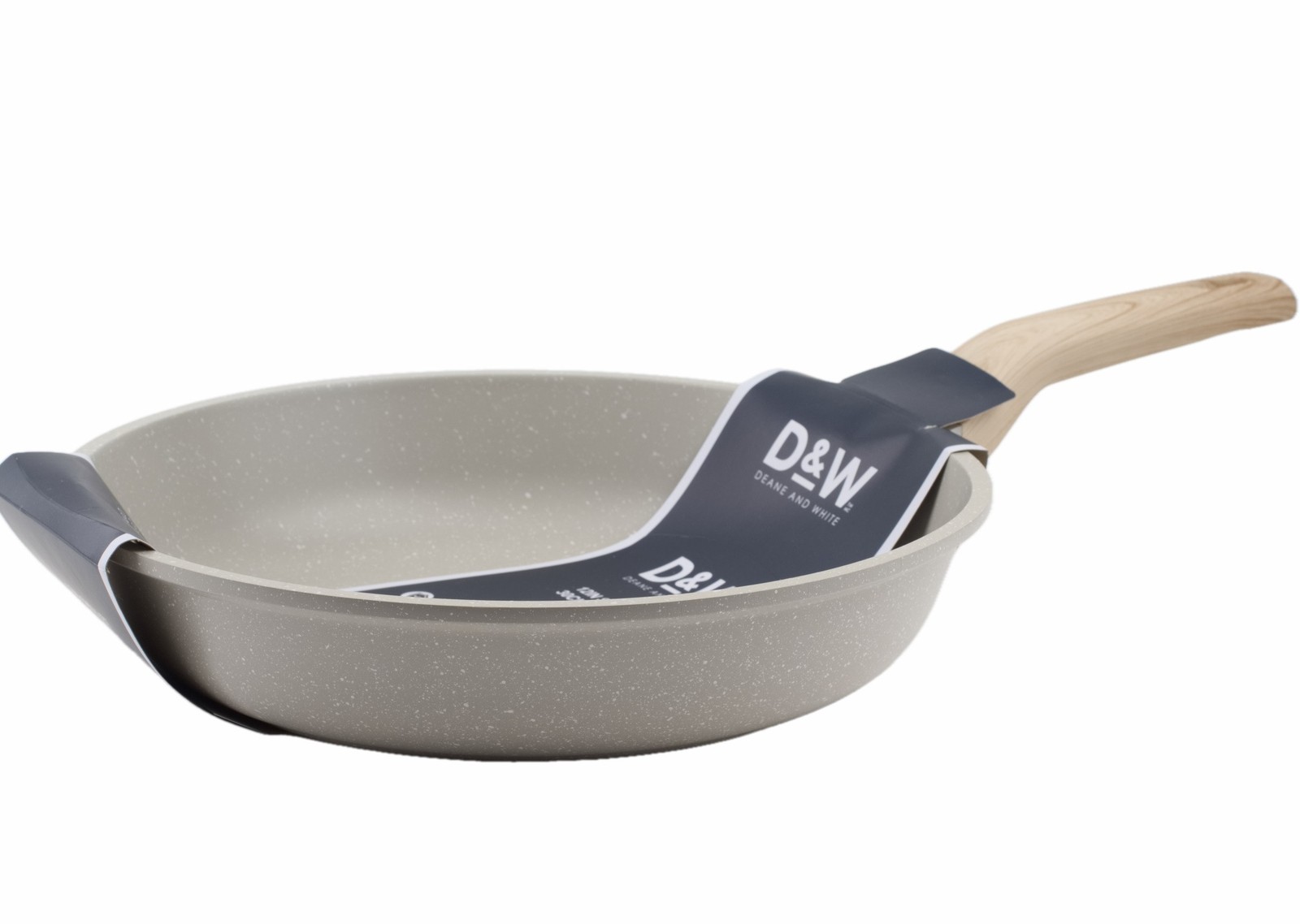 Deane and White Cookware 12″ Skillet Non Stick Frying Pan D&W Gray