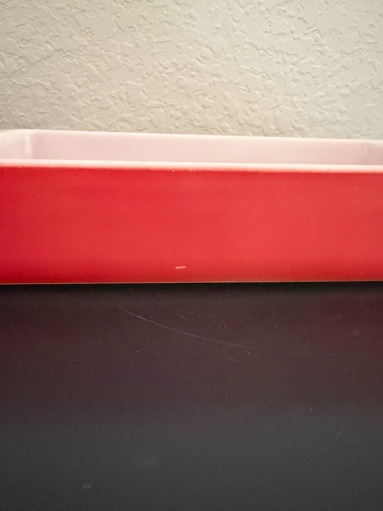 Vintage Pyrex Flamingo Pink 232 Rectangular Baking Dish Lasagna Cake Pan MCM
