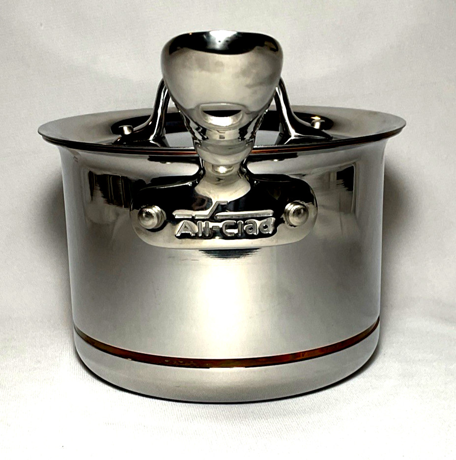 ALL-CLAD ~ Beautiful 5-Ply COPPER CORE 2 qt SAUCE PAN w/LID ~ USA