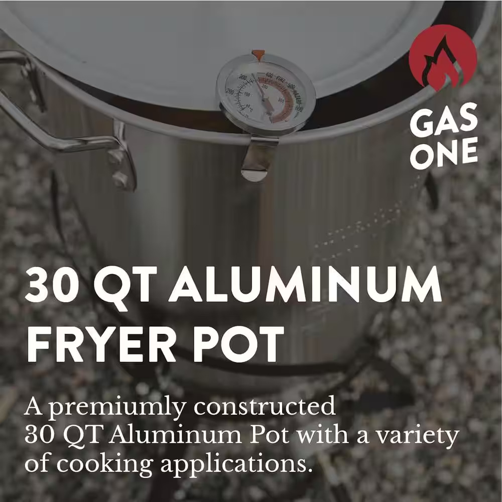 30 Qt Aluminum Stock Pot with Strainer and Lid Heavy Duty Boil Steam Cookware