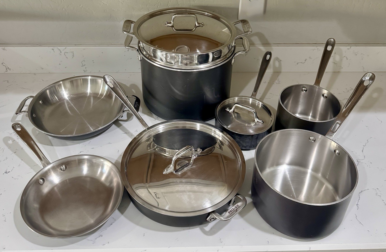 Vtg All Clad LTD Stainless Steel Anodized Mixed Lot 11 Piece
