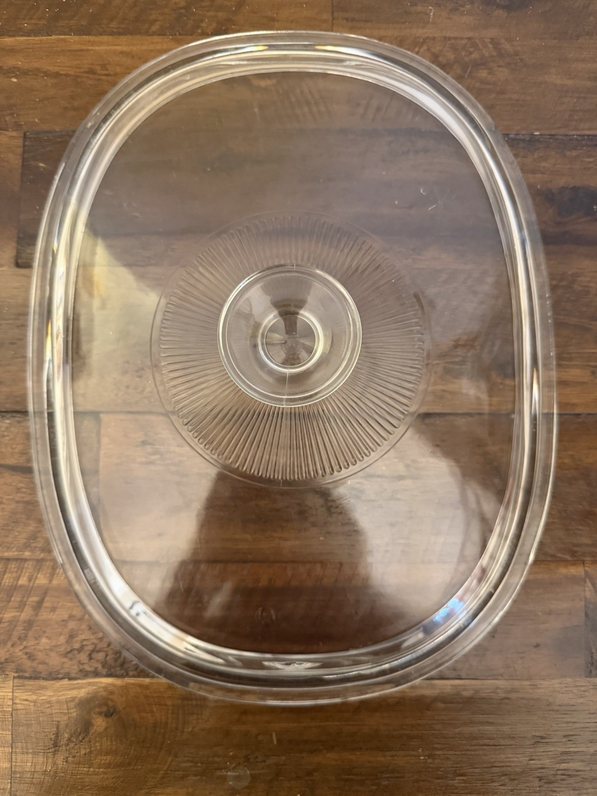 Vintage Pyrex Replacement Lid DC1.5C Clear Glass Ribbed Center