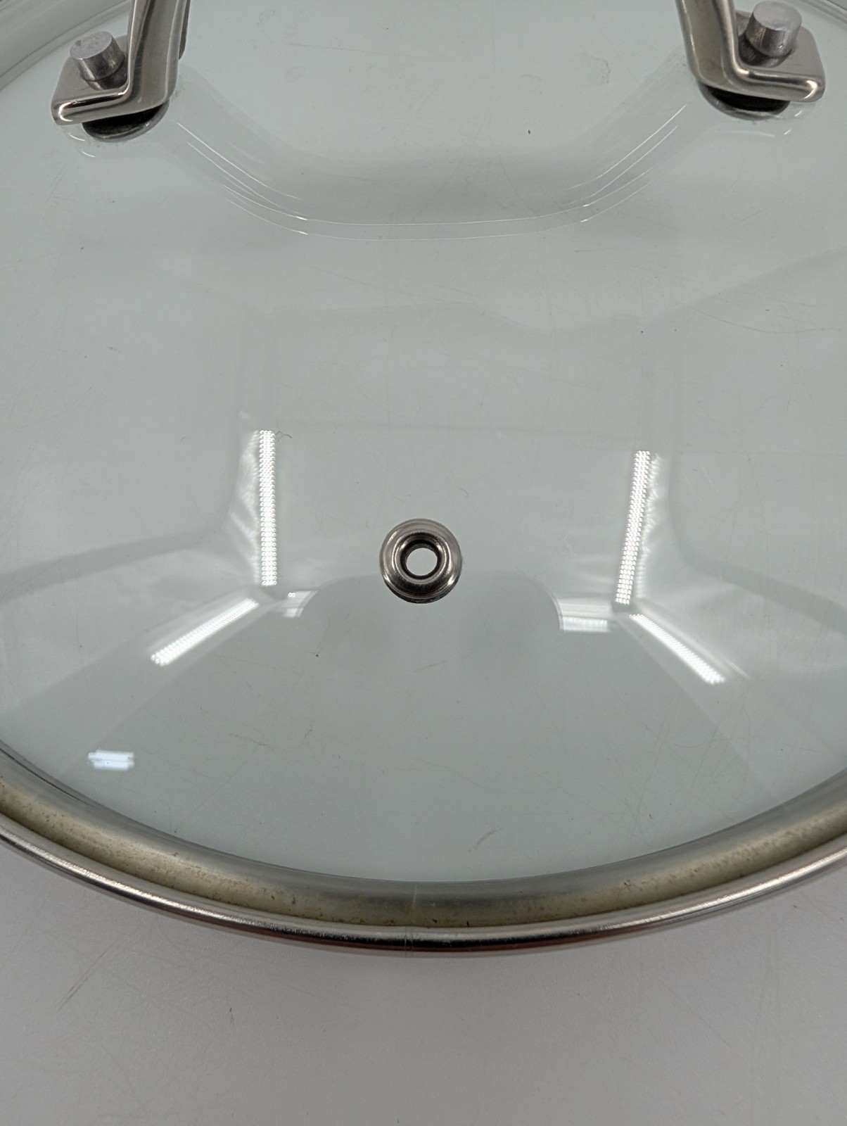Viking Glass Lid 8.5″ Replacement Metal Edges And Handle
