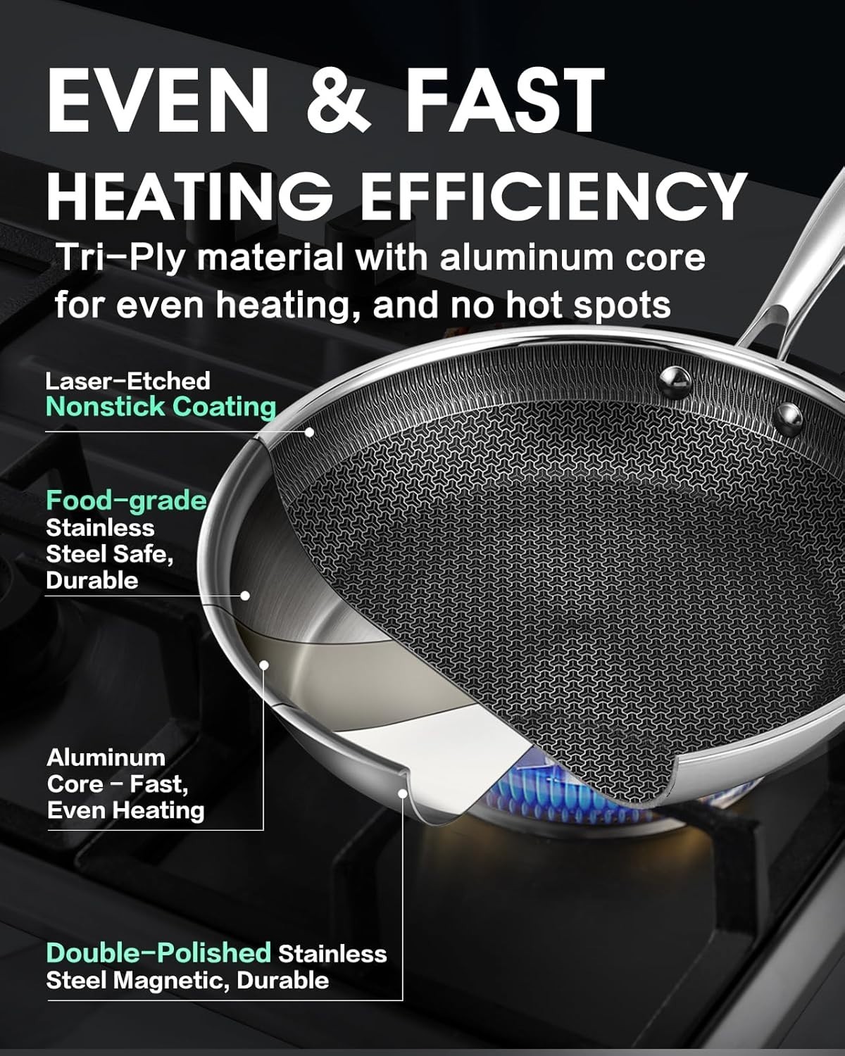 Versatile 10-Inch Nonstick Frying Pan – Ideal for Sautéing, Frying, and Baking