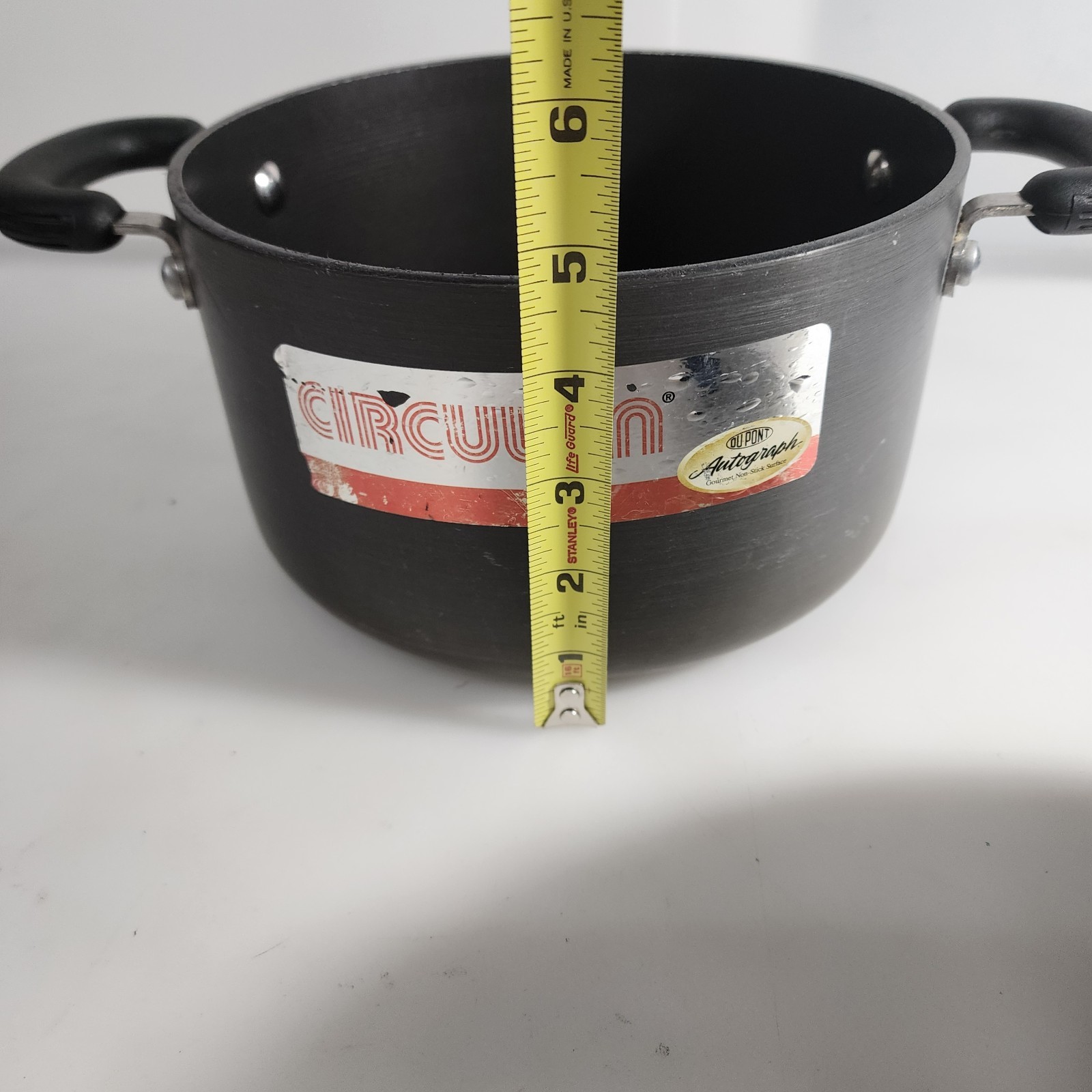Circulon Meyer Stock Pot Pan 3.5 QT. Hard Anodized Non-Stick with Dome Lid