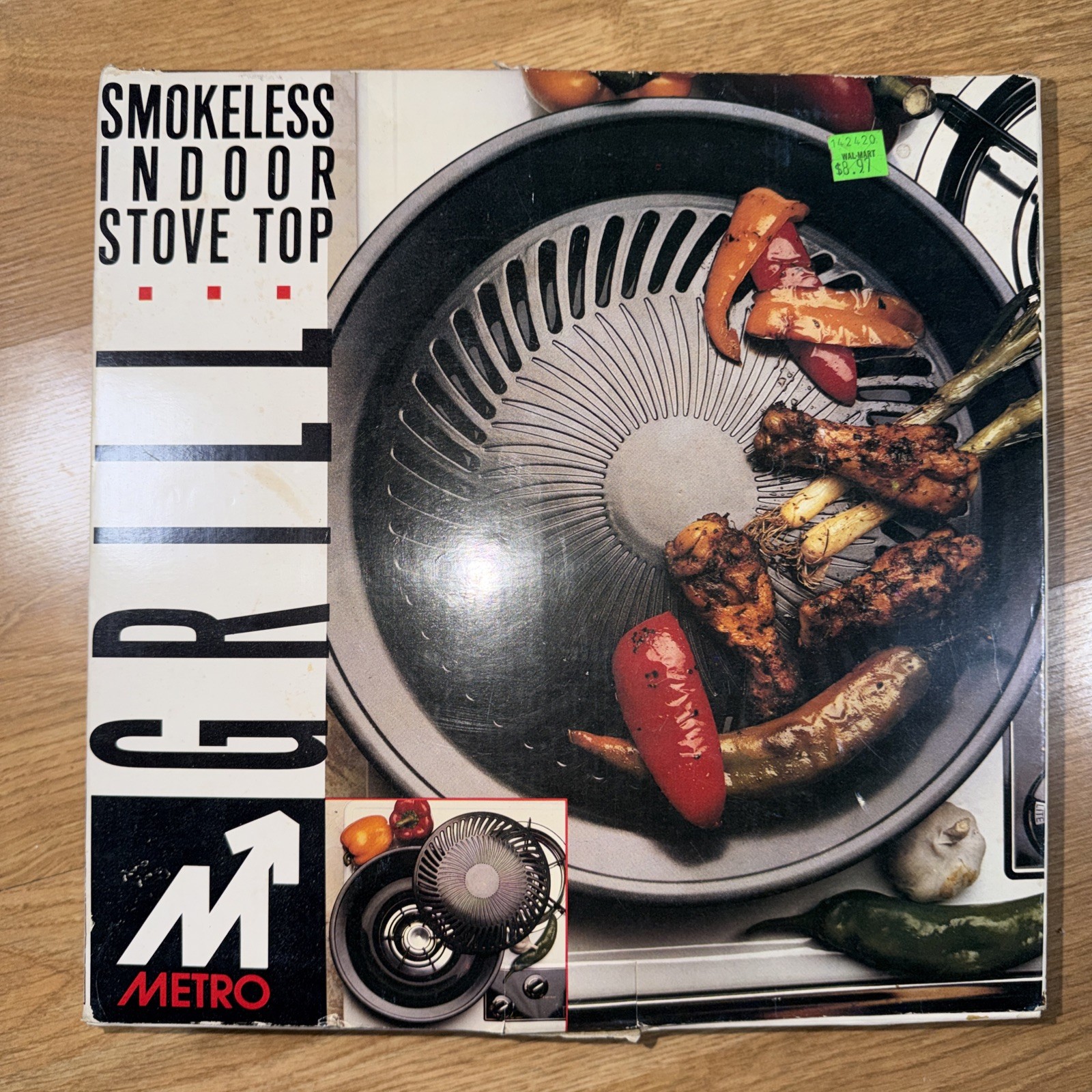 Metro Stovetop Healthy Grill Steamer Sear Cook Indoor Smokeless Stovetop VTG
