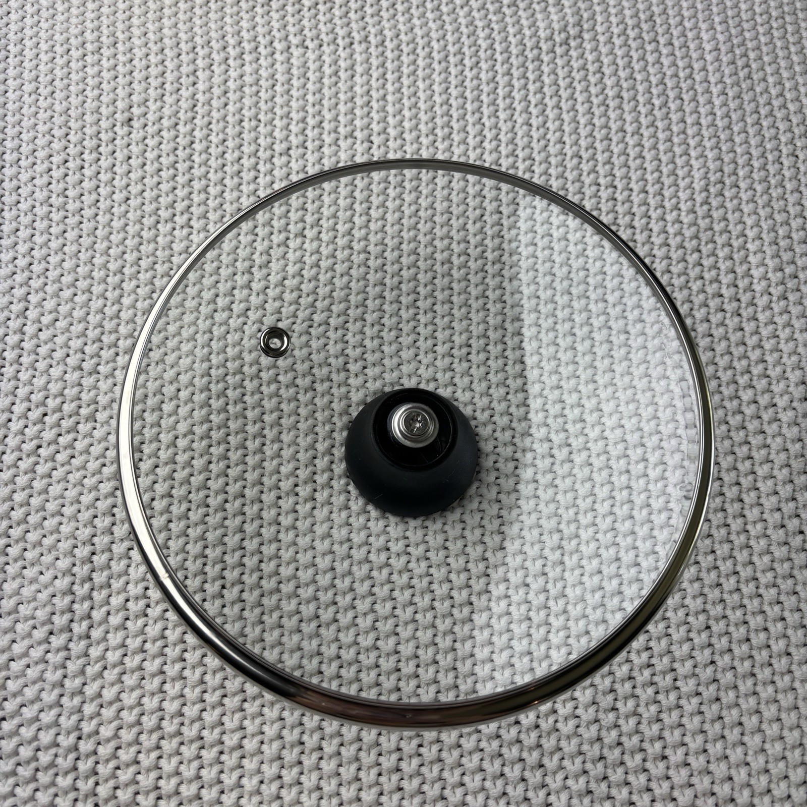 T-FAL 7″ Inner Rim 7.5” OD Glass Vented Strainer Replacement Lid for Pot Pan