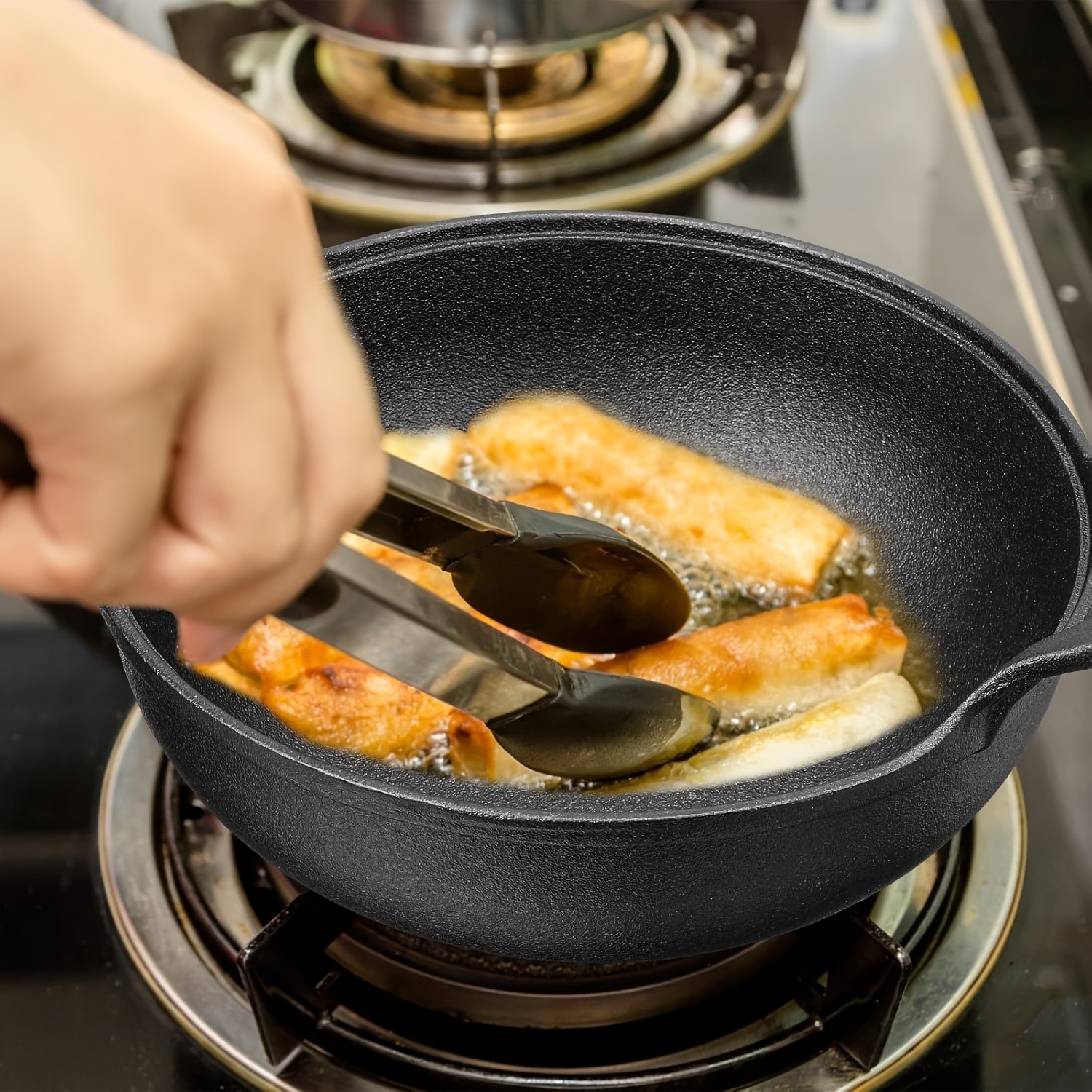 1/2pcs Versatile Pre-Seasoned Cast Iron
