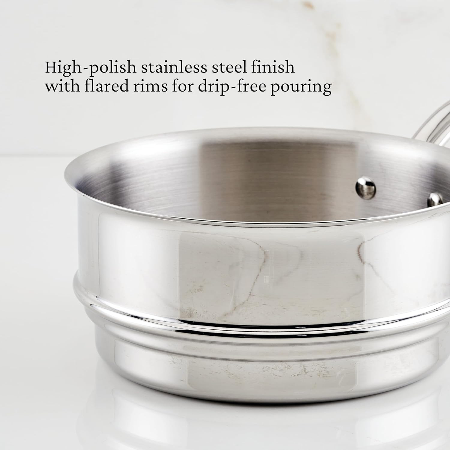 Provisions 3-Quart Stainless Steel Steamer Insert for Healthy Cooking