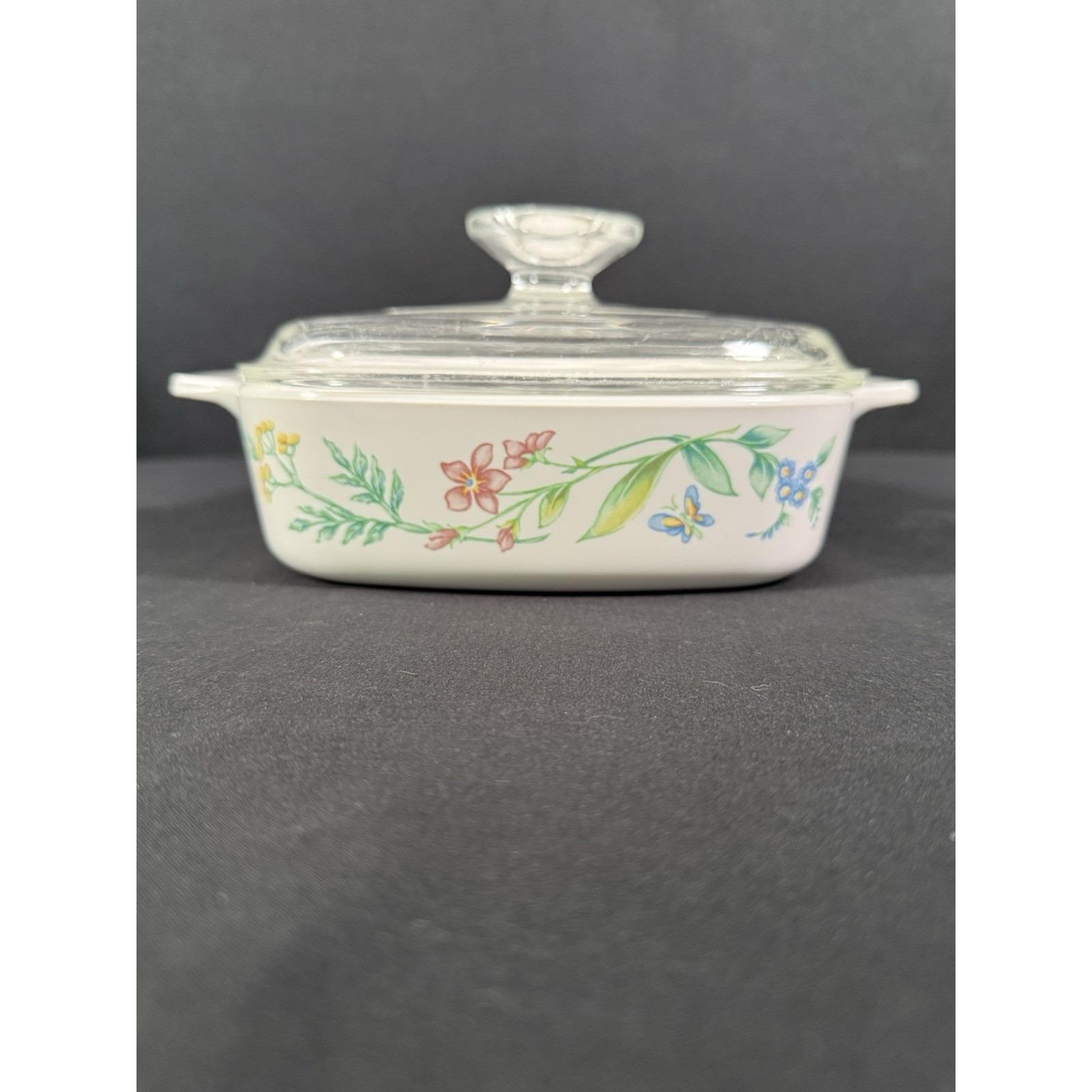 Corning Ware My Garden Casserole 1 L Litre W/ Lid A-1-B Vintage 1999-2000