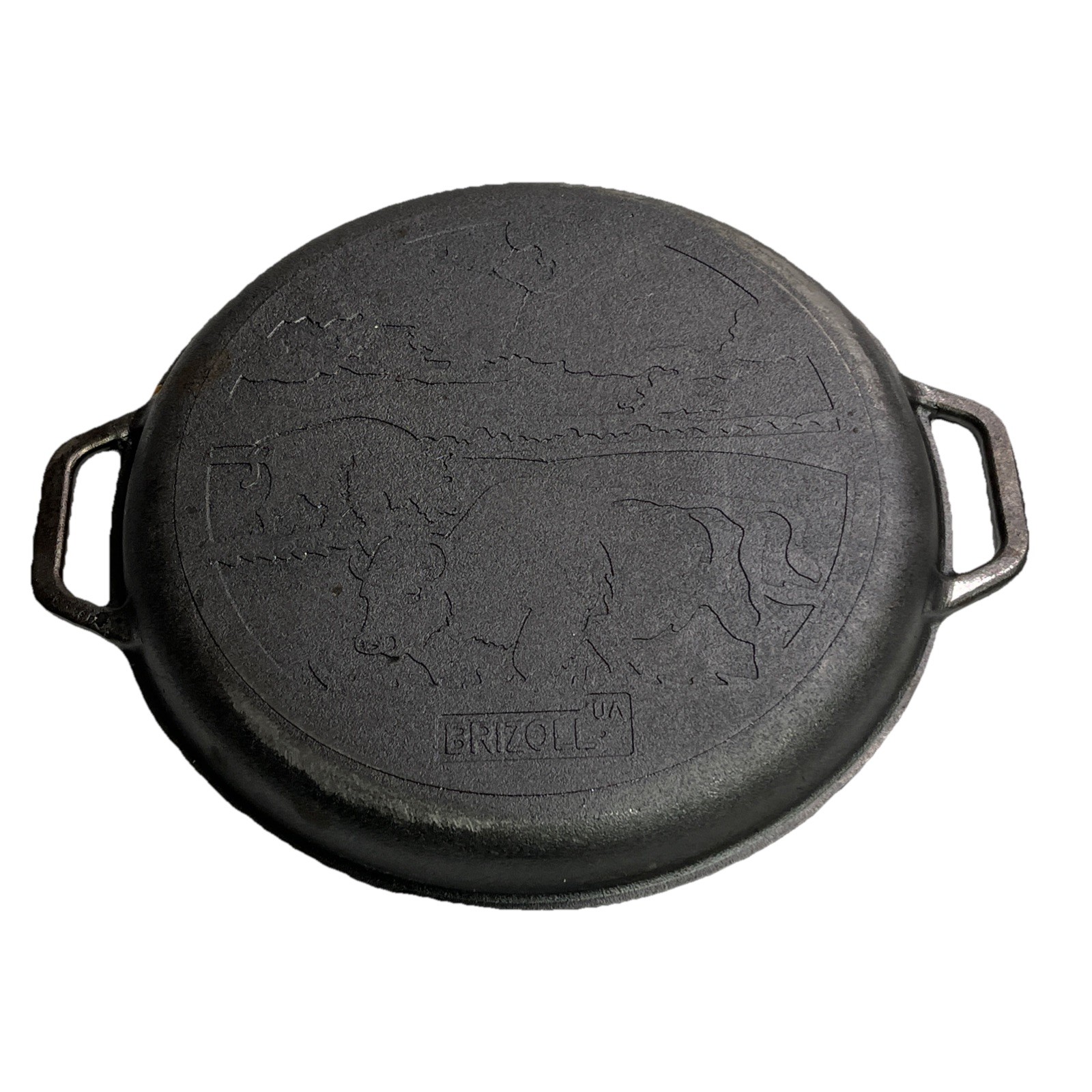 BRIZOLL 15L Cast Iron Kazan Lid / Frying Pan 40cm Replacement Pan – Bison Design