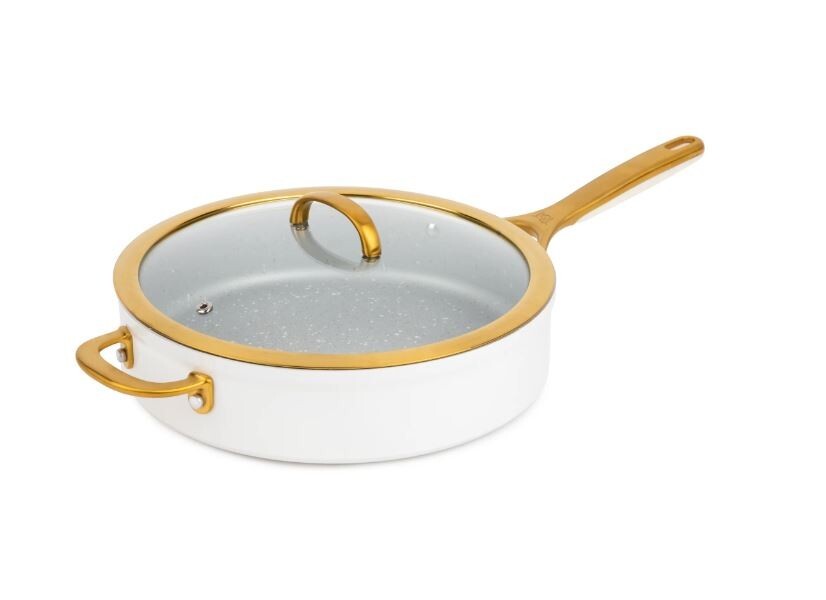 Thyme & Table Nonstick 4.5 QT Supreme Saute Pan, Cream