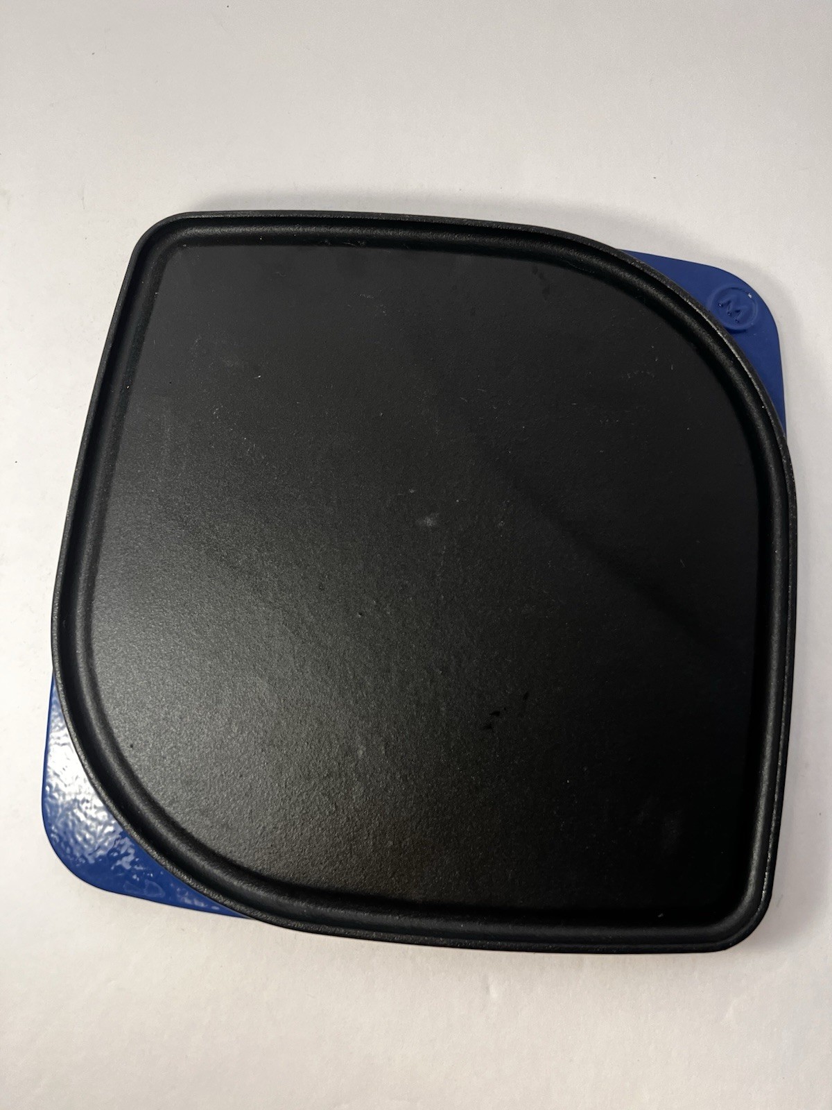 MARIO BATALI Enameled Cast Iron 11” Square Reversible Grill Blue